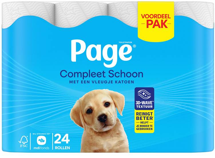 Page Compleet Schoon Toiletpapier