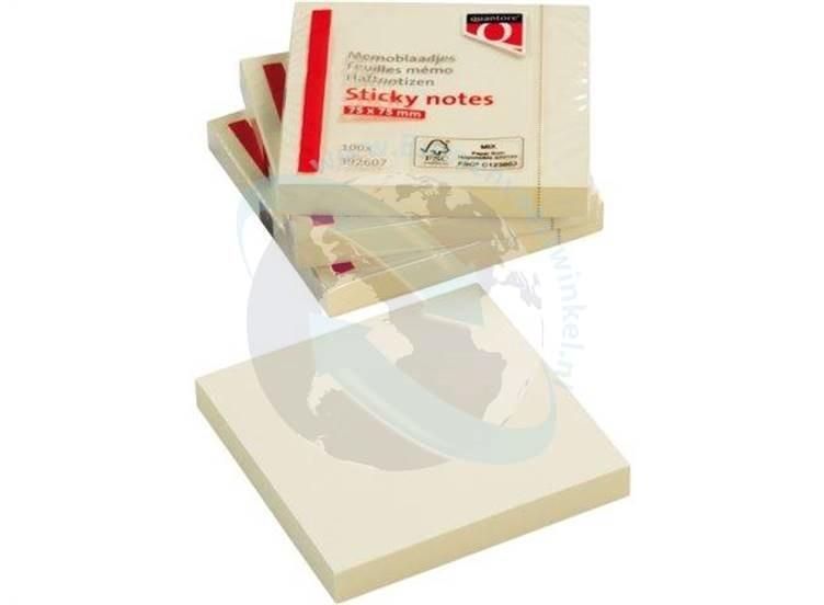 Zelfklevende memoblaadjes geel, 100 vel