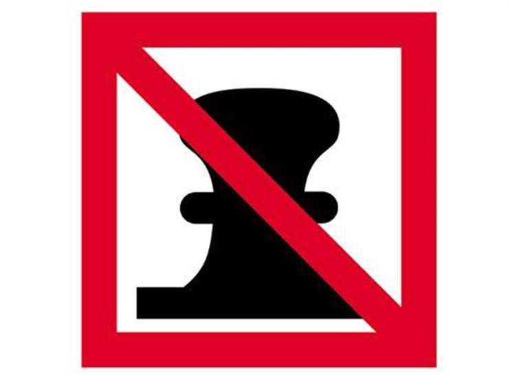 Afmeren verboden bord