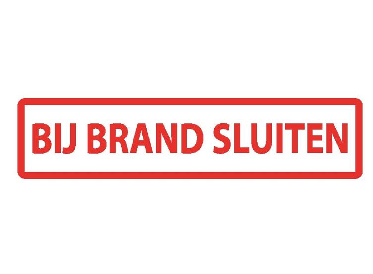 Bij brand sluiten