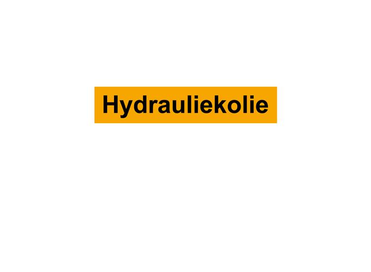 Hydraulische olie sticker