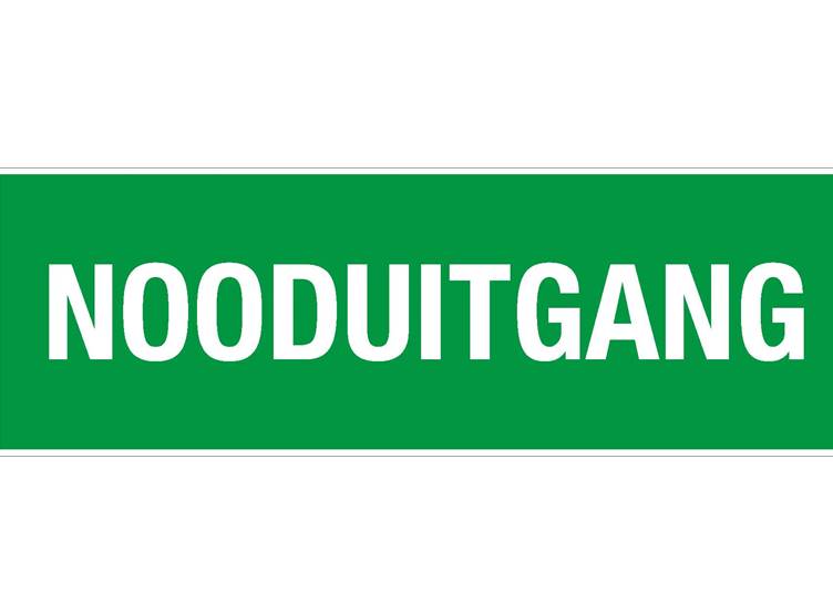 Nooduitgang sticker
