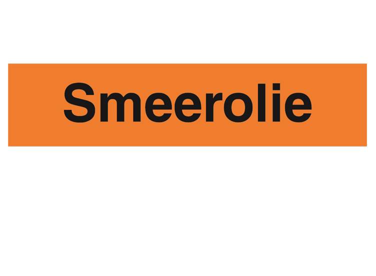 Smeerolie sticker
