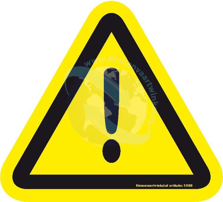 Algemeen gevaar sticker