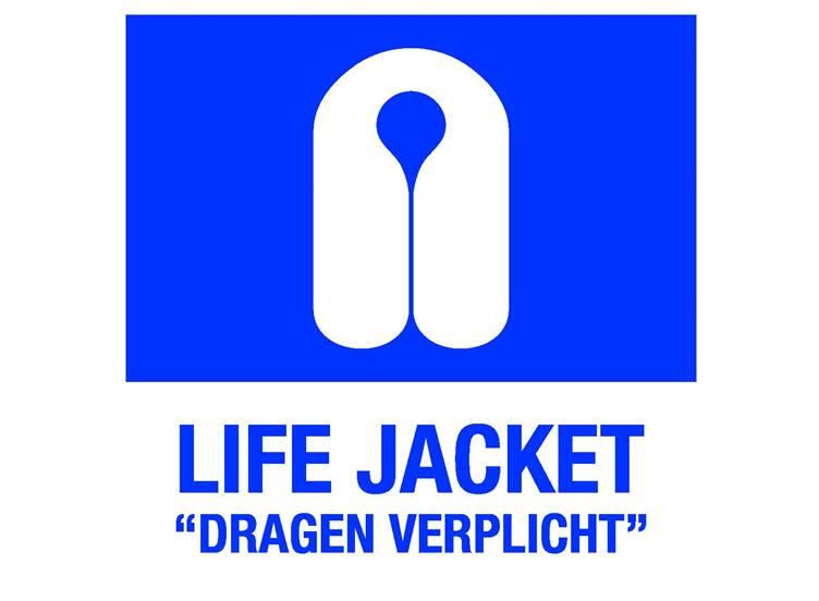 Reddingsmiddelen verplicht sticker