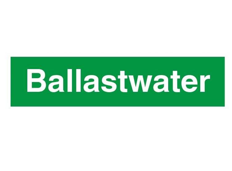Ballastwater sticker