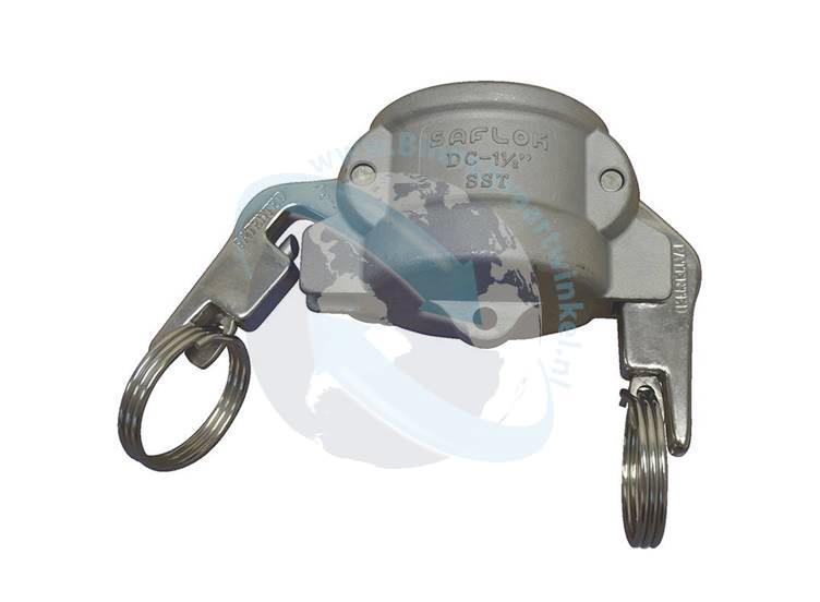 Camlock SAFLOK Kap Type DC RVS