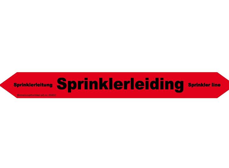 Sprinklerleiding sticker