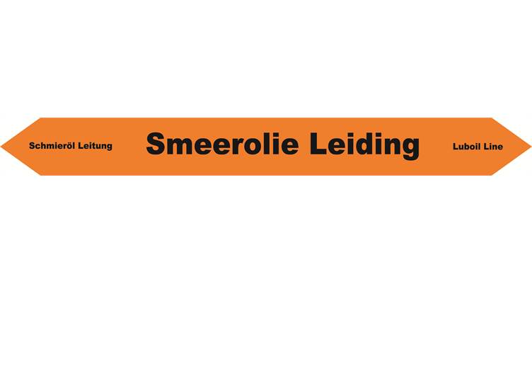 Smeerolieleiding sticker