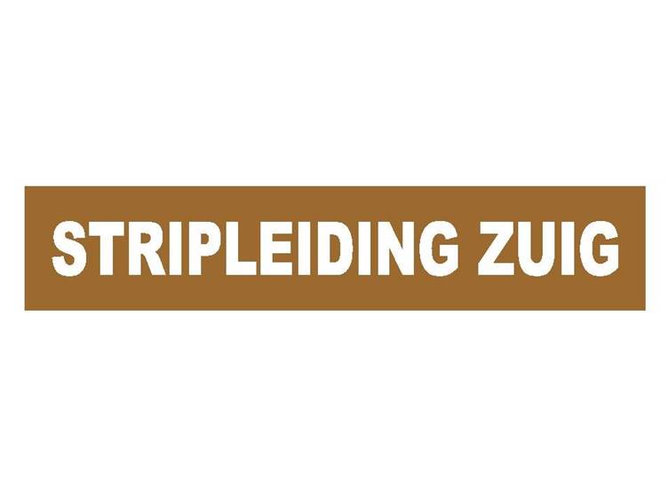 Stripleiding zuig sticker