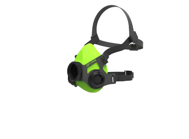 Halfgelaatmasker van siliconenrubber