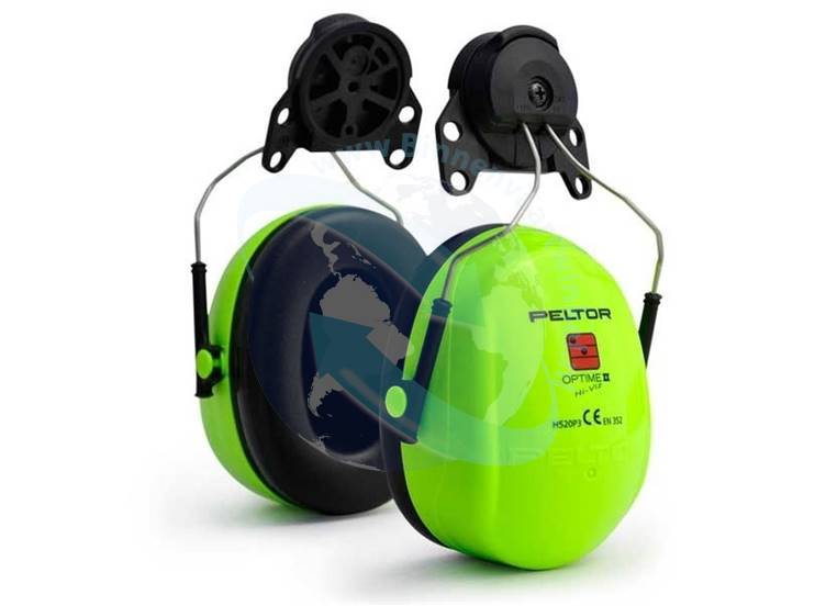 Gehoorbeschermer optime 2 HI-VIS steek