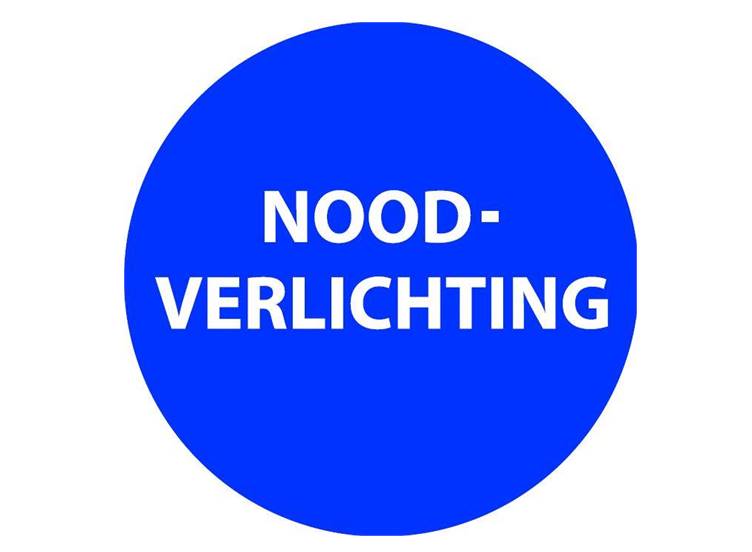 Noodverlichting sticker