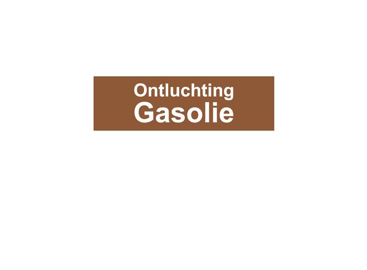 Ontluchting gasolie sticker