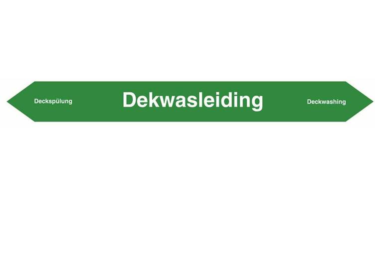 Dekwasleiding sticker