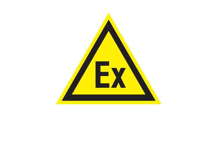 Explosieve stoffen sticker