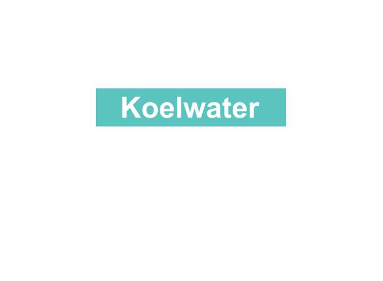 Koelwater sticker