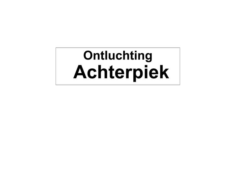 Ontluchting achterpiek sticker