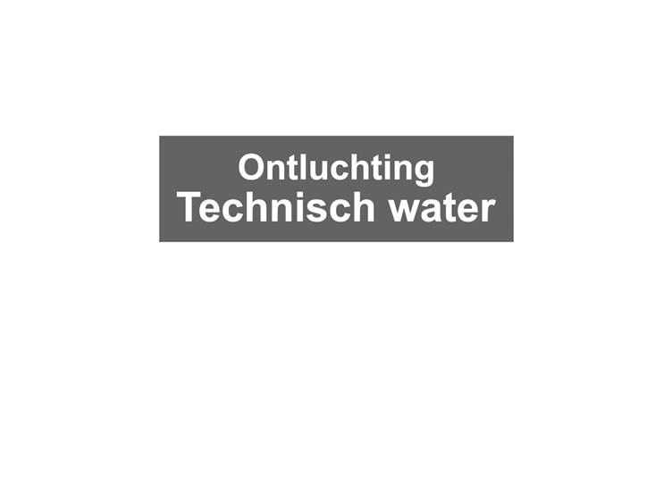 Ontluchting Technisch water
