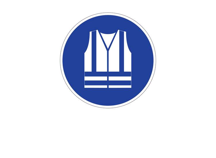 Reflectievest sticker