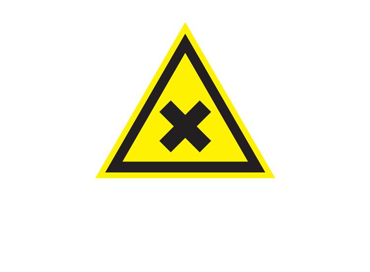 Schadelijke of irriterende stoffen sticker