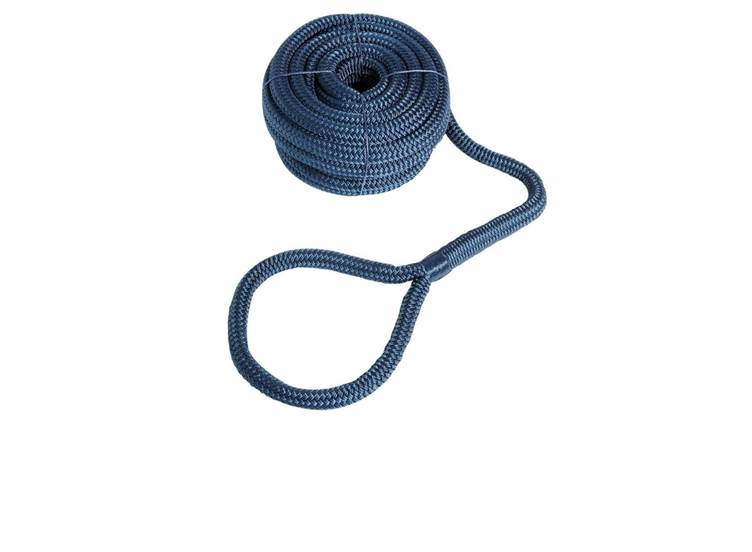 Dubbel gevlochten landvast 16 mm met oog 40 cm