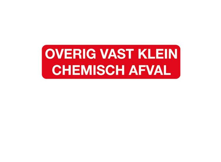 Vast chemisch afval