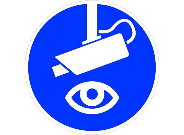 Camera toezicht sticker