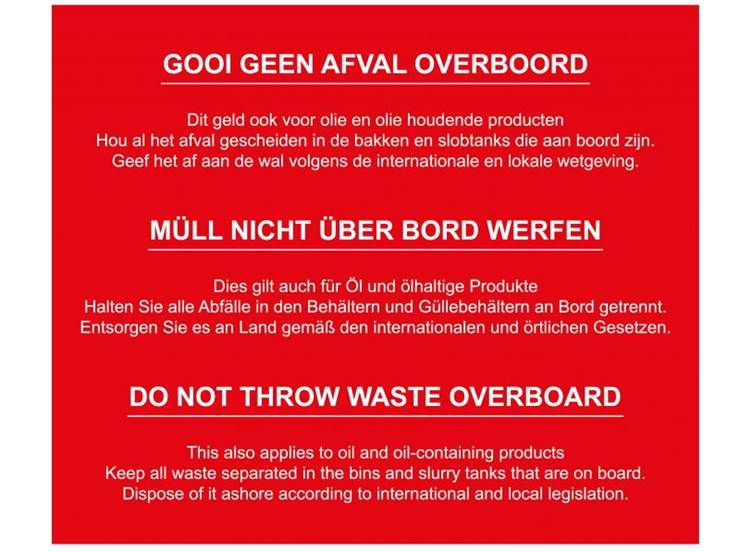Afval overboord
