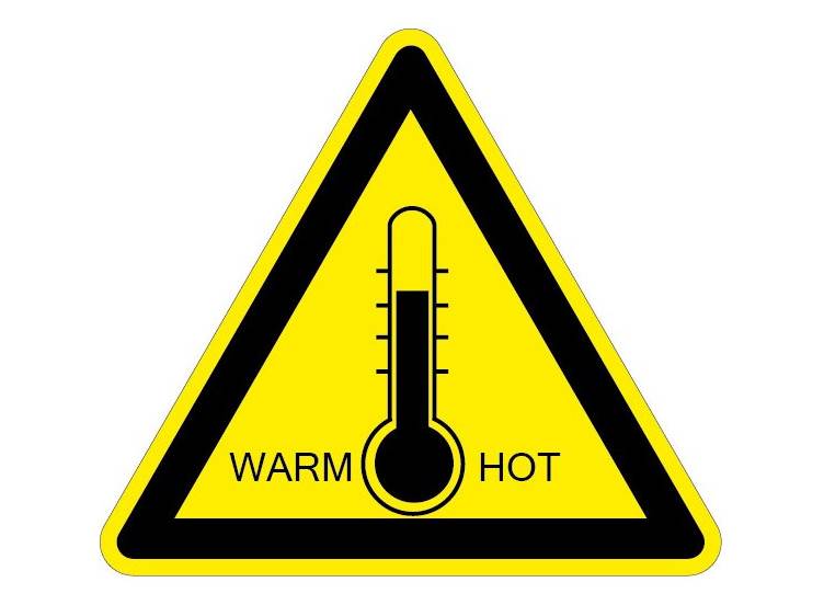 Gevaar warm / hot