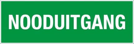Nooduitgang sticker