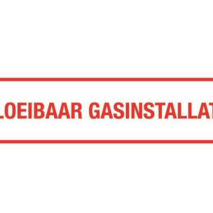 Vloeibaar-gasinstallatie sticker