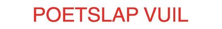 Poetslap Vuil
