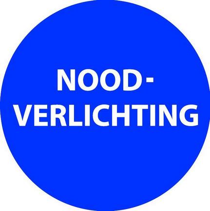 Noodverlichting sticker
