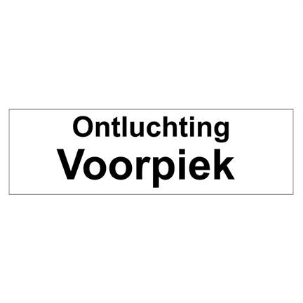 Ontluchting voorpiek sticker