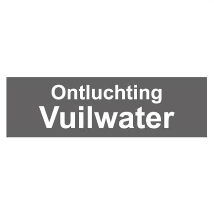 Ontluchting vuilwater sticker