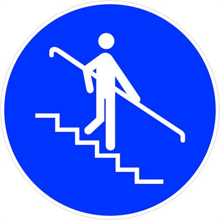 Trapleuning verplicht sticker