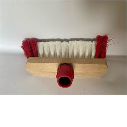 Luiwagen hout rode baard steelverbinding